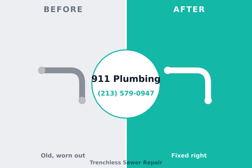 Before and after: plumbing repair Sudden Valley, WA